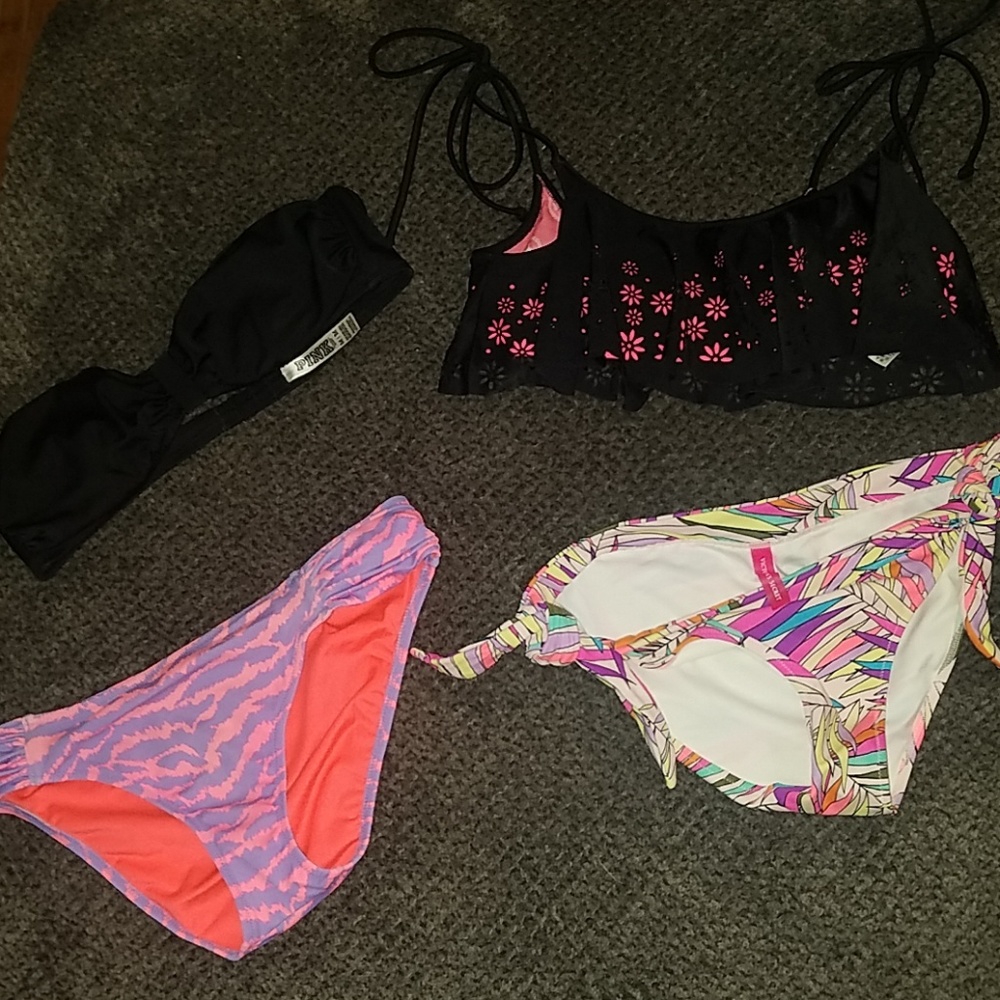 VICTORIA'S SECRET PINK SWIMSUIT BUNDLE!  SIZE MED